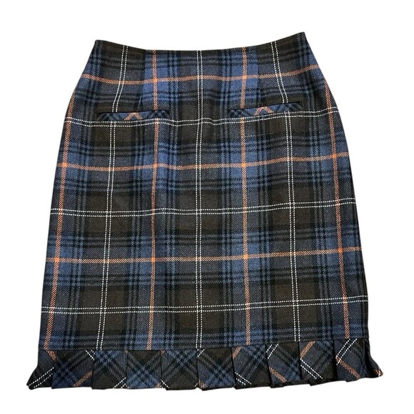 CABI Heritage Plaid Wool Blend Short Pleated Skirt Preppy Schoolgirl Academia 4 - Picture 1 of 5